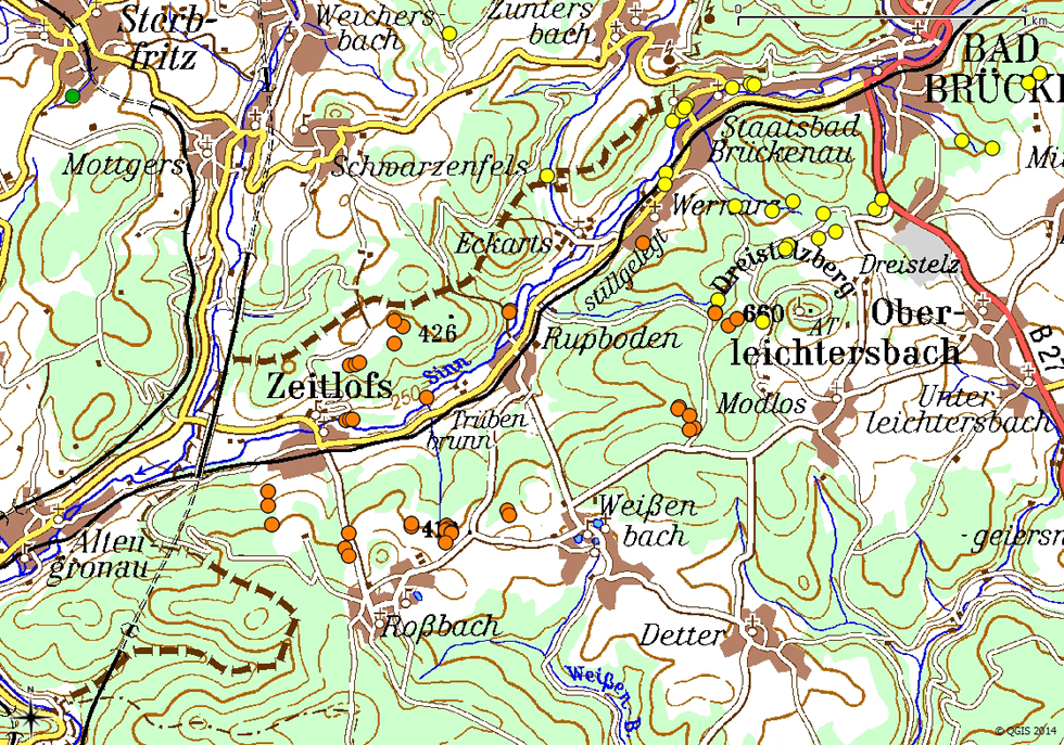 Zeitlofs hotel, Bus map Zeitlofs , Tourist map Zeitlofs , Zeitlofs tourism